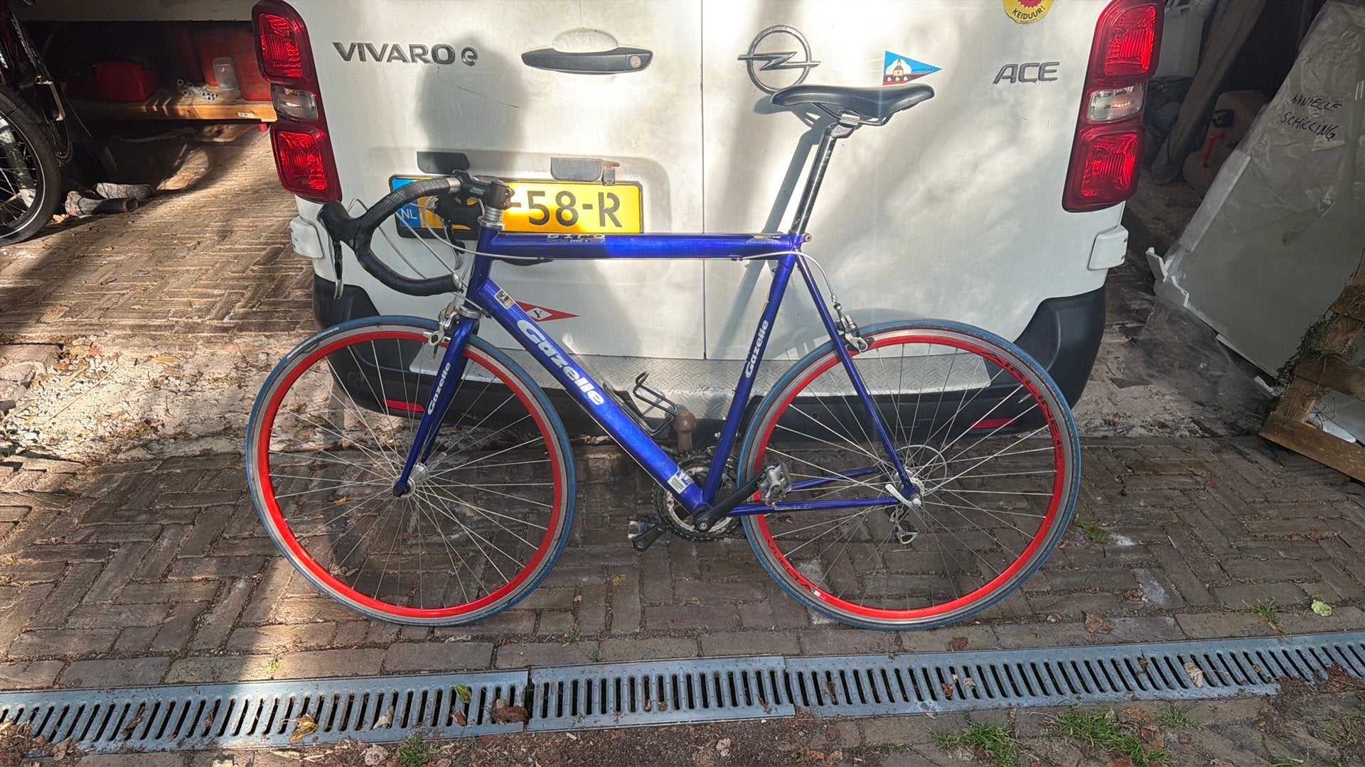 Gazelle giro racefiets, Fietsen en Brommers, Fietsen | Racefietsen, Ophalen, 28 inch, Gebruikt, Staal