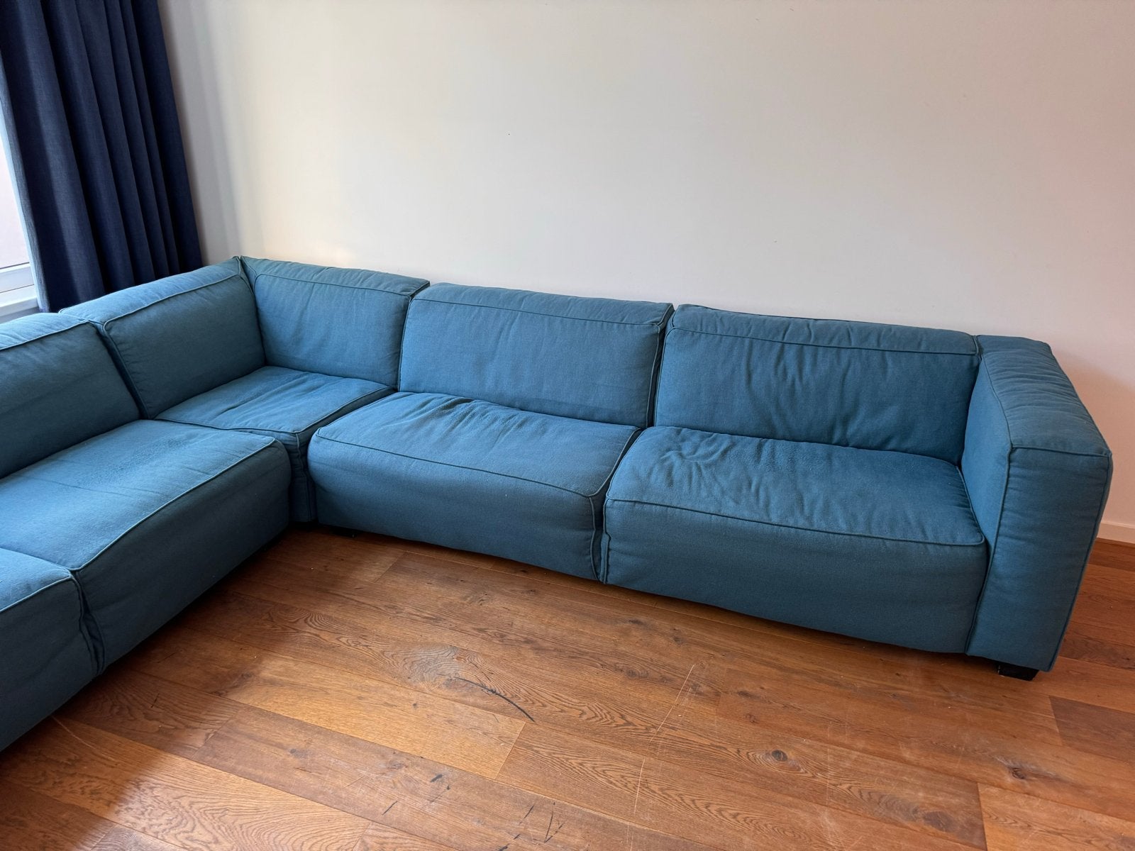 Goossens Remco 6,5-zits hoekbank, Huis en Inrichting, Banken | Bankstellen, Ophalen, Gebruikt, 100 tot 125 cm, Hoekbank