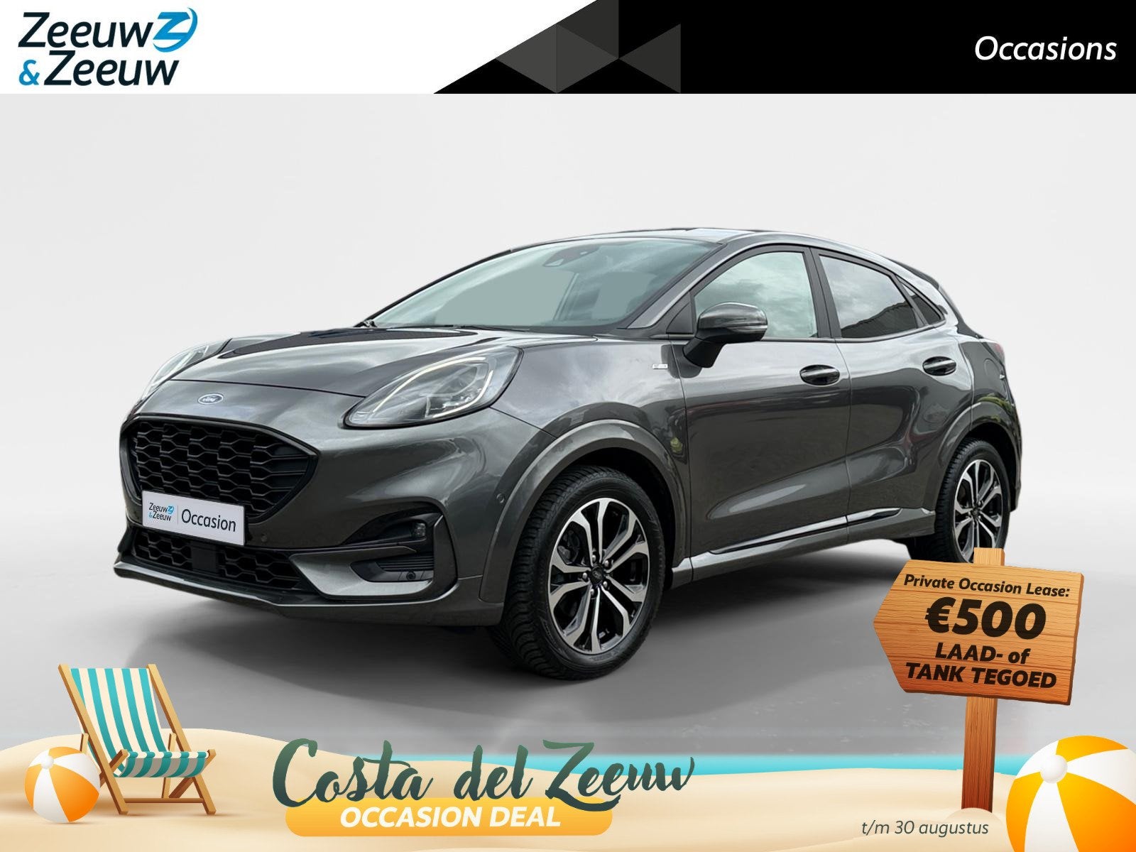 Ford Puma 1.0 EcoBoost Hybrid ST-Line | Automaat | Adapt. Cr, 12 maanden, 665 kg, Bedrijf, 3 cilinders