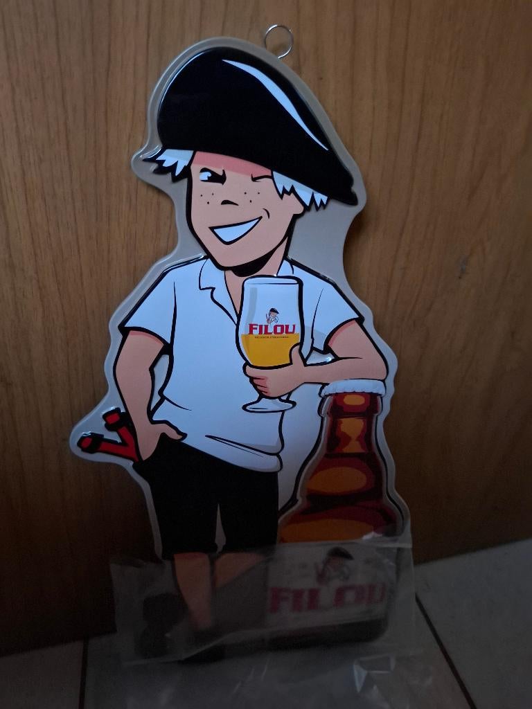 Reclamebord Filou bier, Verzamelen, Biermerken, Nieuw, Reclamebord, Plaat of Schild, Overige merken, Ophalen of Verzenden