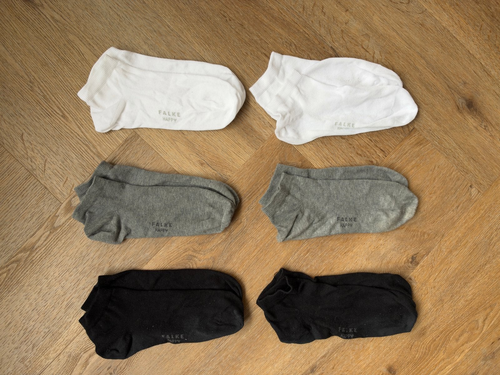Falke happy sneaker sokken - 6 paar - maat 43-46, Ophalen of Verzenden, Zo goed als nieuw, Maat 43 t/m 46, Wit