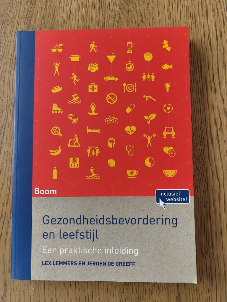 Gezondheidsbevordering en leefstijl - Lex Lemmers, Boeken, Ophalen of Verzenden, Zo goed als nieuw, Gezondheid en Conditie, Lex Lemmers en Jeroen de Greeff