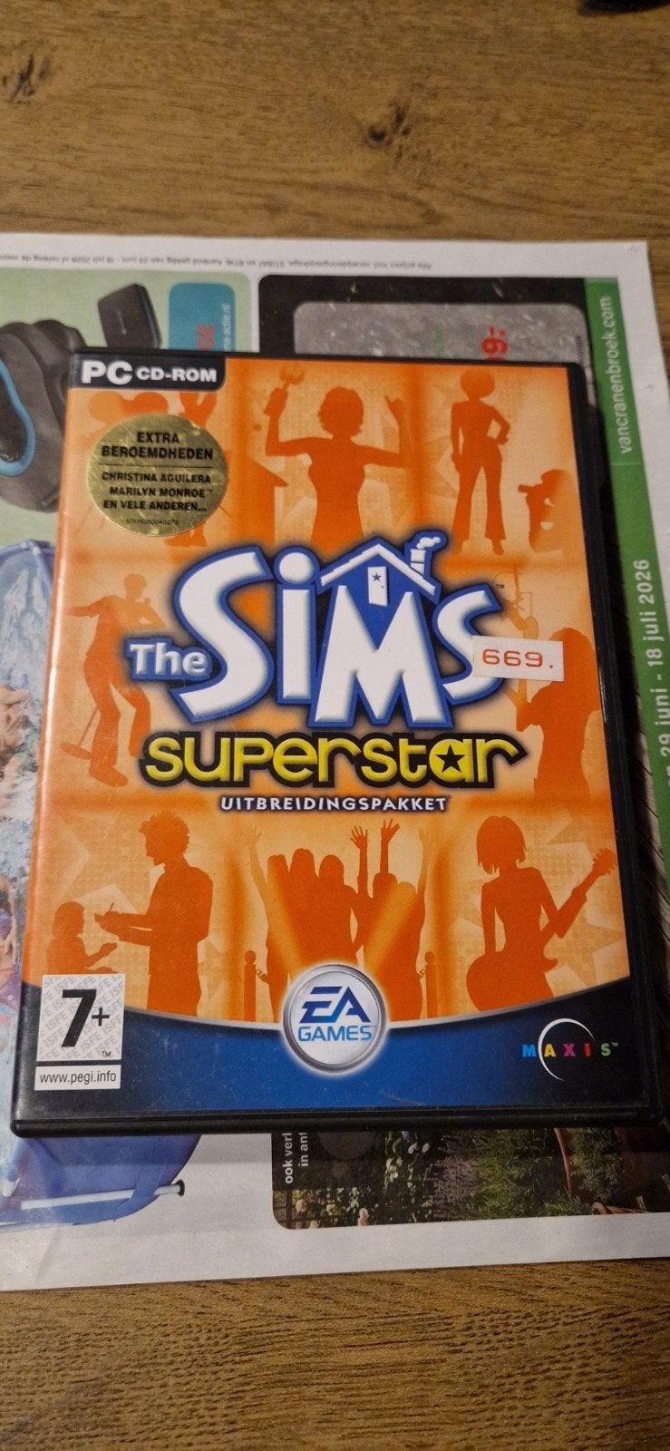 The Sims: Superstar Uitbreidingspakket PC CD-ROM, Gebruikt, 1 speler, Ophalen of Verzenden, Vanaf 7 jaar