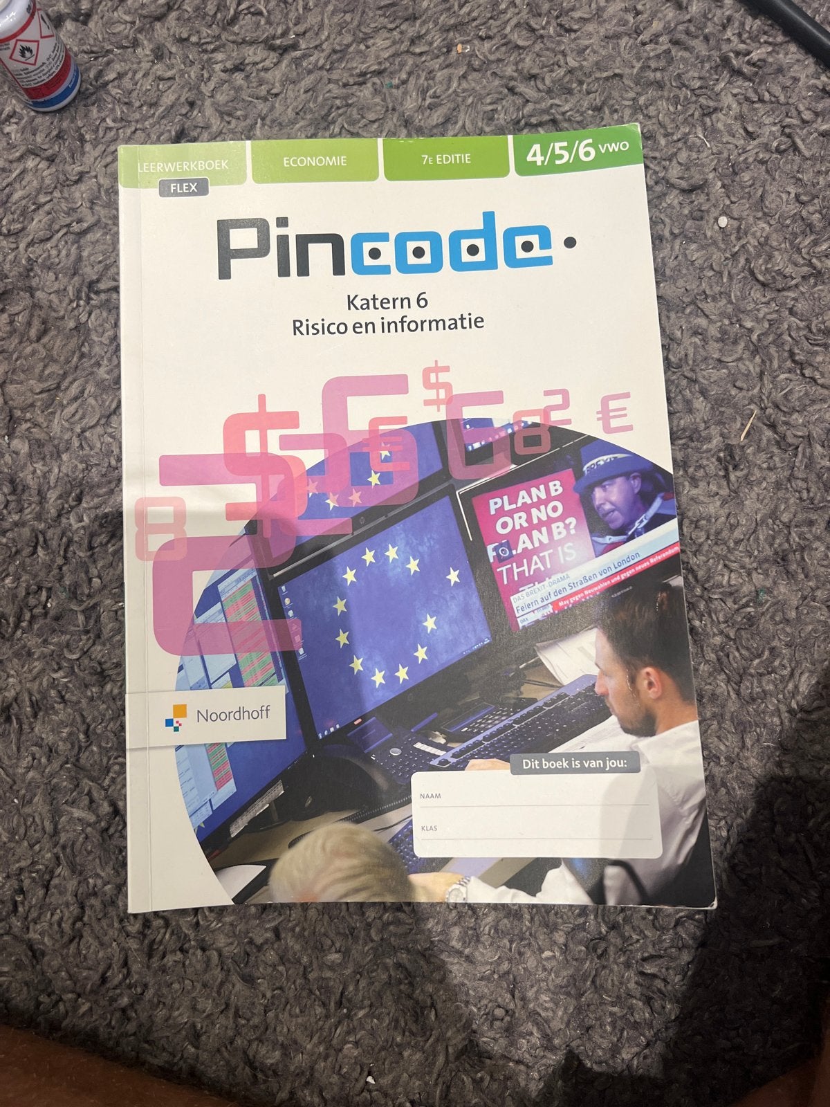 Pincode Economie 4/5/6 VWO - Katern 6 Risico en Informatie, Ophalen of Verzenden, Nieuw, VWO, Economie