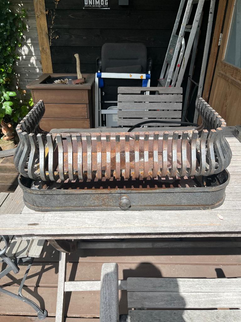ringlever vuurkorf met asla en roosters, Ophalen, Gebruikt, Vuurkorf