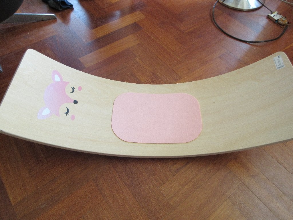 Houten balance board / wobbel (nieuw in doos)
