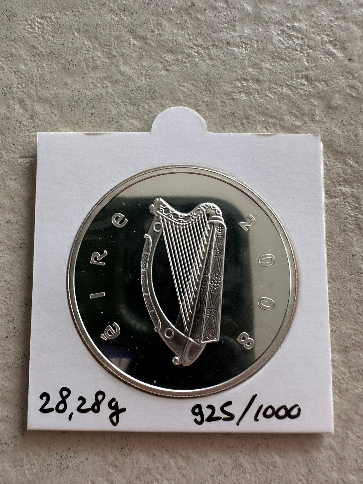 10 euro zilver Ierland 2008, Proof kwaliteit, Ophalen of Verzenden, Ierland, 10 euro, Zilver