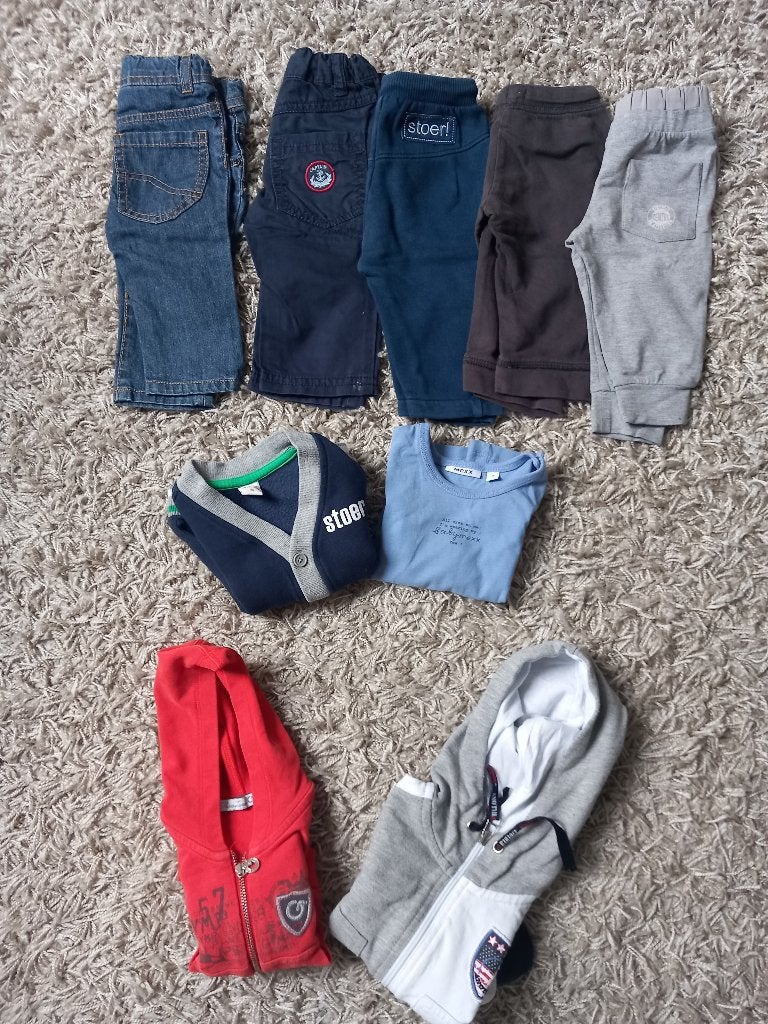 Babykleding kledingpakket maat 68 oa broeken vesten, Ophalen of Verzenden, Gebruikt, Maat 68