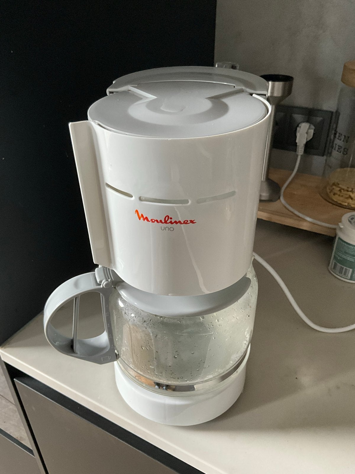 Moulinex UNO Koffiezetapparaat - Wit, Ophalen, Gebruikt, 10 kopjes of meer, Koffiemachine