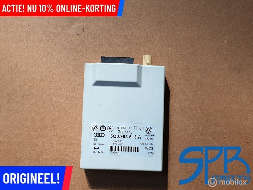 5Q0963513A Standkachelmodule regelapparaat Passat B8 Tiguan, Gebruikt, Volkswagen, Ophalen of Verzenden, Volkswagen