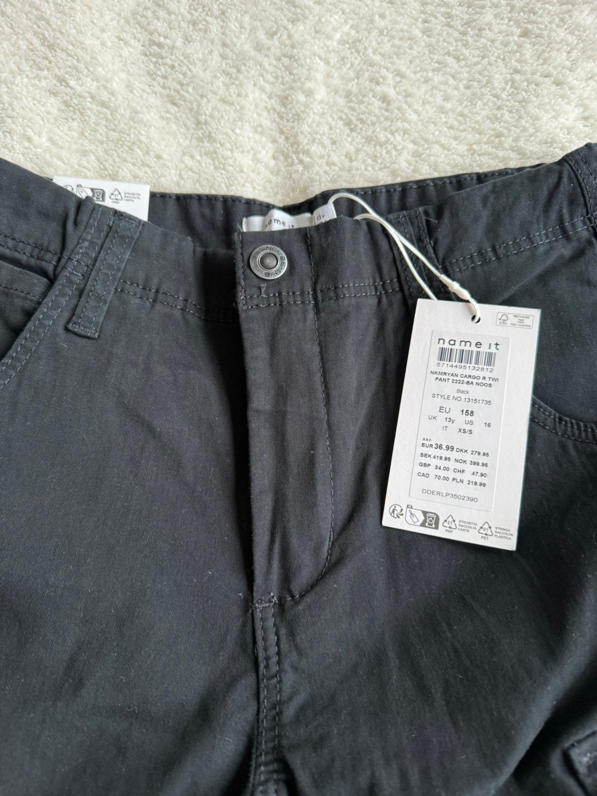 Broek jongens merk name it maat 158 kleur zwart nieuw, Ophalen of Verzenden, Nieuw, Jongen, Broek