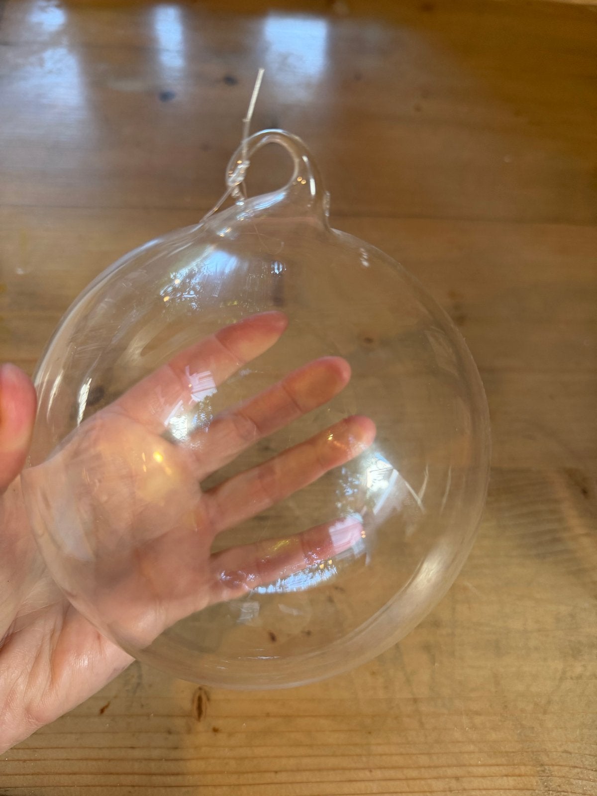 Glazen bol voor decoratie of lamp, Ophalen, Zo goed als nieuw, Glas, Modern