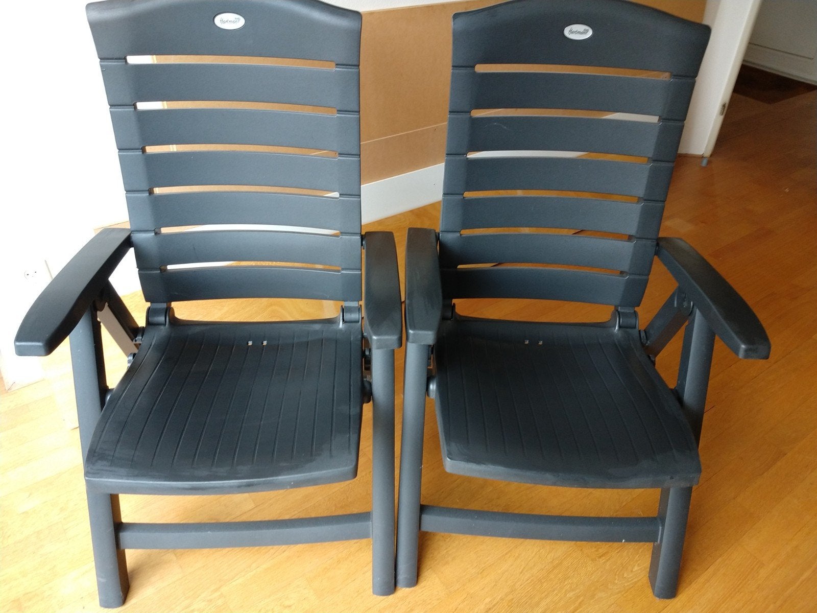 Hartmann tuinstoelen, Ophalen, Gebruikt, Kunststof, Verstelbaar