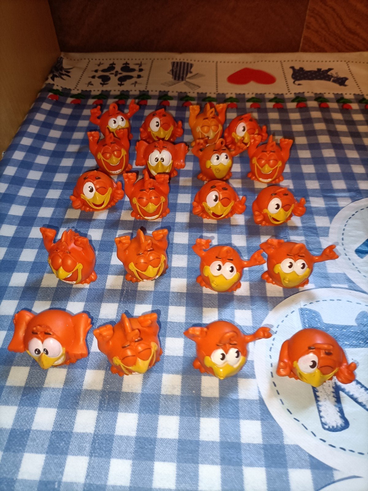 20 geluksvogeltjes geluk vogels, Verzamelen, Supermarktacties, Ophalen of Verzenden