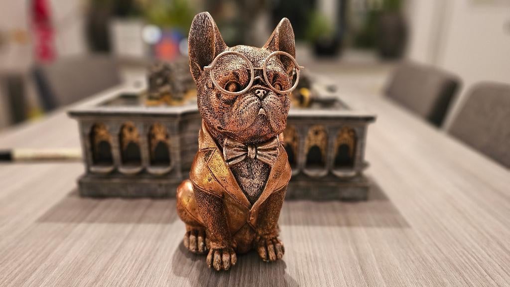 Franse Bulldog Beeld! 21CM! Bronskleurig! NIEUW!, Ophalen of Verzenden, Nieuw, Overige typen