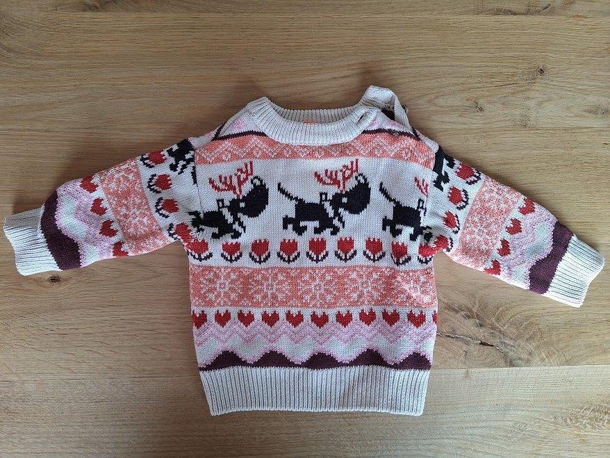 Kersttrui maat 68, Ophalen of Verzenden, Zo goed als nieuw, Hema, Truitje of Vestje