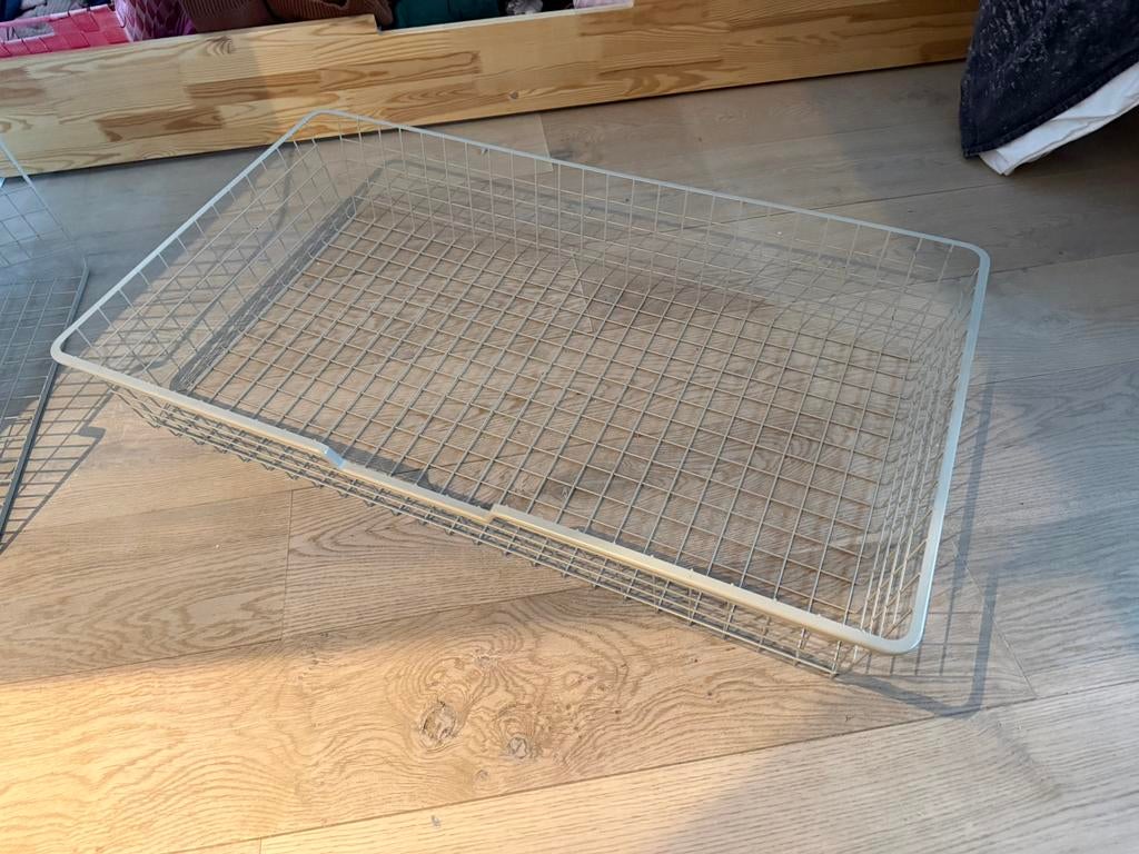 2x Ikea Komplement draadmand voor Pax kast taupe, Ophalen, 50 tot 100 cm, Zo goed als nieuw, Minder dan 100 cm