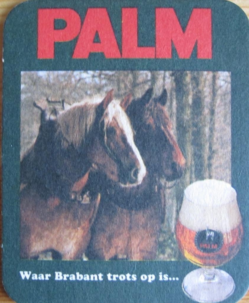 bierviltje Palm - Waar Brabant trots op is...., Ophalen of Verzenden, Zo goed als nieuw, Viltje(s), Palm