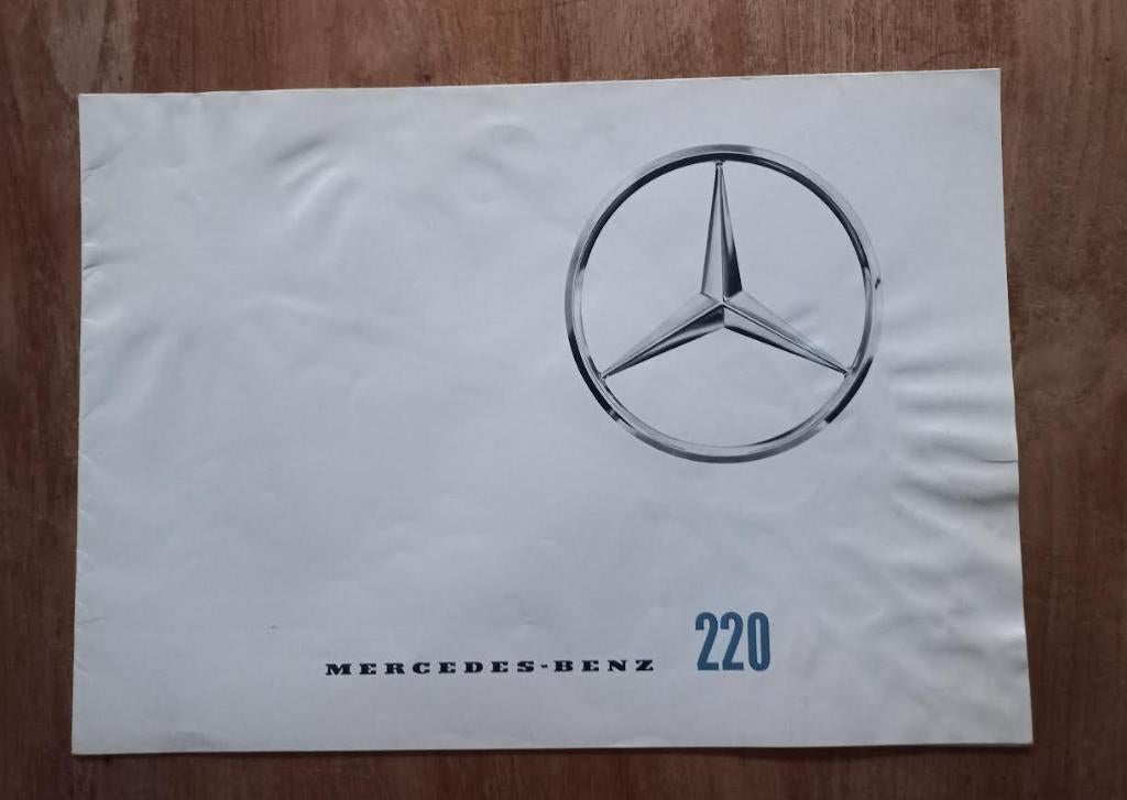 Mercedes-Benz 220  W111 brochure 1961, Ophalen of Verzenden, Gelezen, Mercedes, Daimler-Benz AG