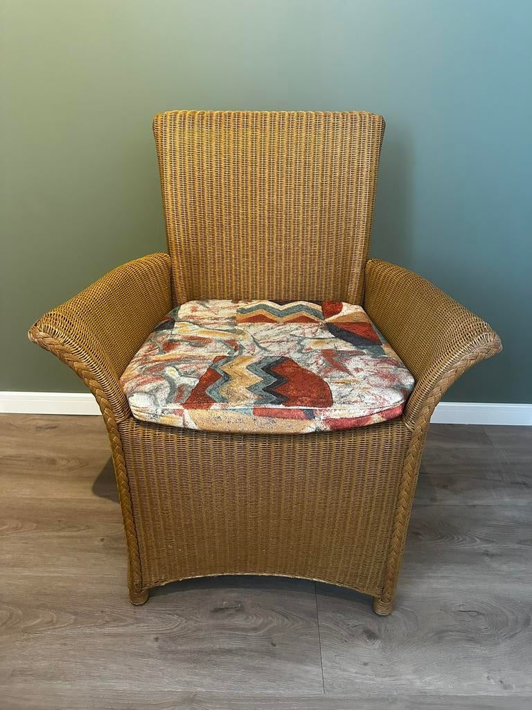 Lloyd Loom fauteuil, Ophalen, Overige materialen, Bruin, Lloyd Loom