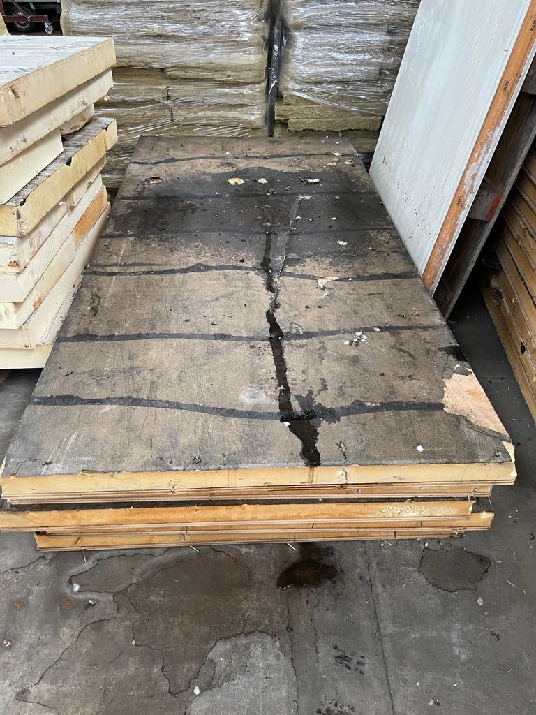 Bitumen PIR platen met underlayment, Ophalen, Gebruikt, Multiplex, 50 tot 100 mm