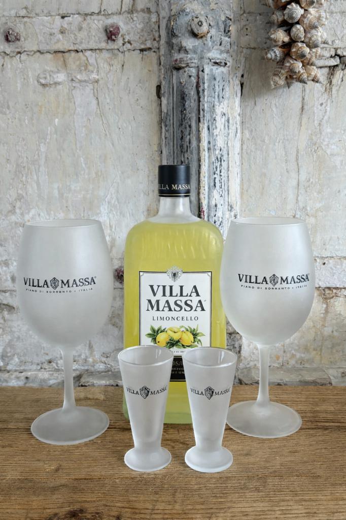 Villa Massa limoncello glazen - Cadeautip!, Ophalen of Verzenden, Nieuw, Overige typen