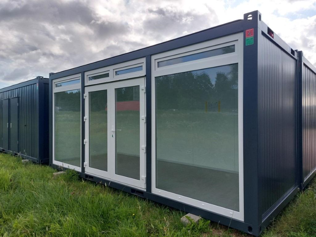 Luxe unit 6x2,44m met glazen pui, volledig geïsoleerd, Zakelijke goederen, Machines en Bouw | Keten en Containers, Ophalen of Verzenden