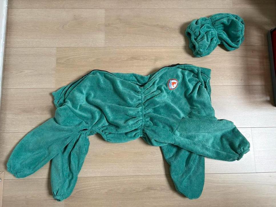 Groomcoat honden badjas met mouwen merk superfurdogs maat M, Ophalen of Verzenden, Nieuw