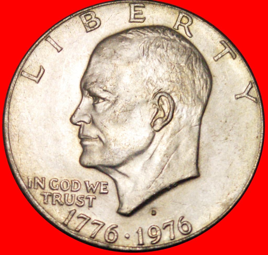 ⰏLUNAR DOLLAR 1971-1999: USA 1776-1976D EISENHOWER 1890-1969, Postzegels en Munten, Munten | Amerika, Losse munt, Noord-Amerika