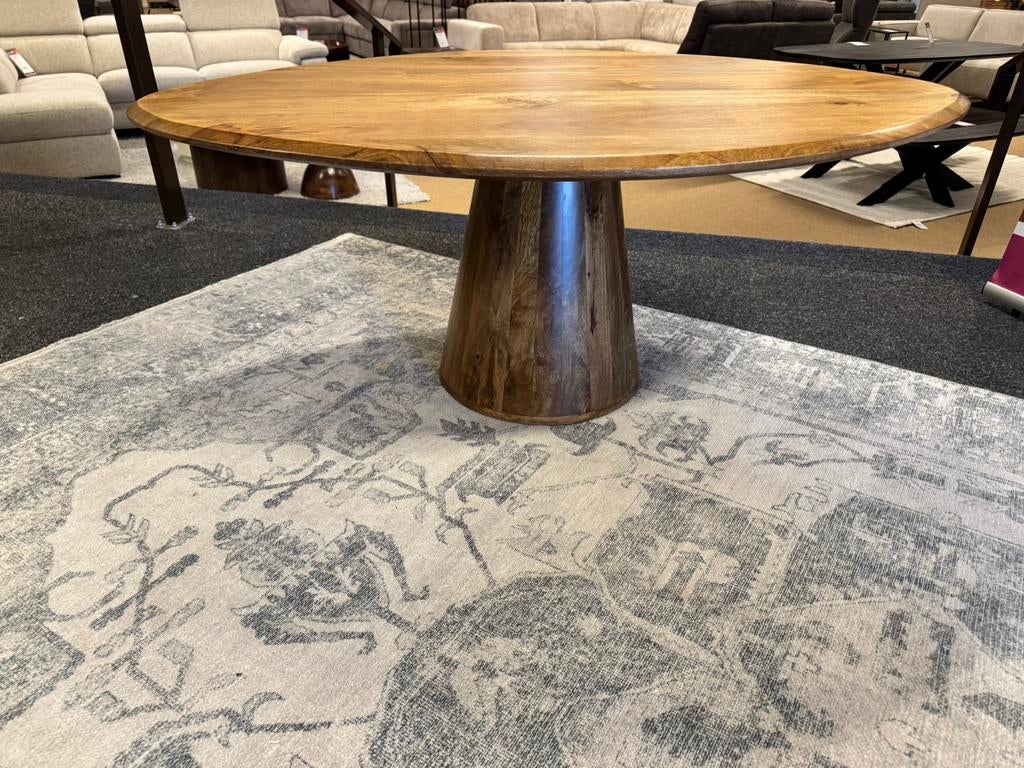 Salontafel Organisch Bruin mangohout 120cm €99,- OP=OP, Ophalen, 100 tot 150 cm, Nieuw, 50 tot 100 cm