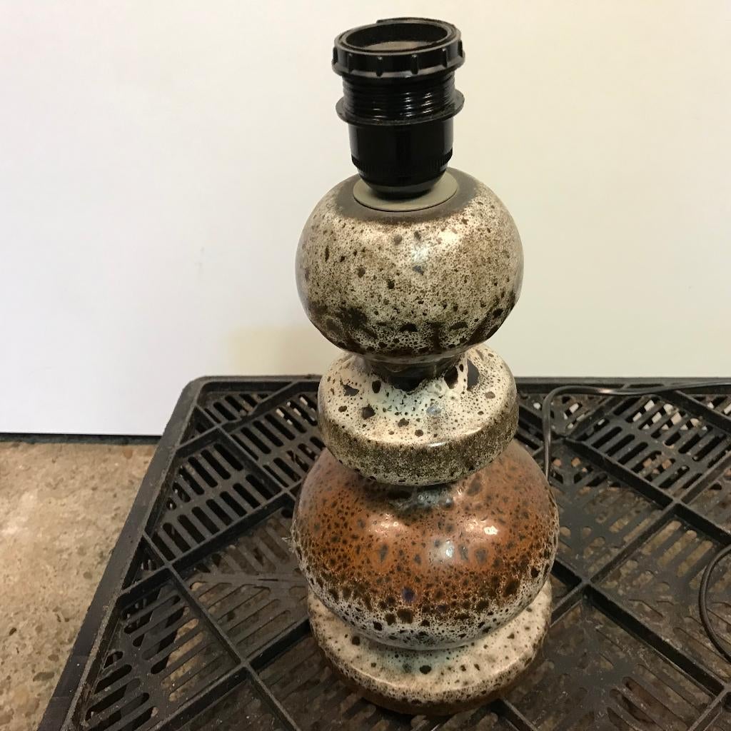 Tafellamp West-Germany lamp keramiek retro vintage, Ophalen of Verzenden, Zo goed als nieuw, Nvt, Minder dan 50 cm