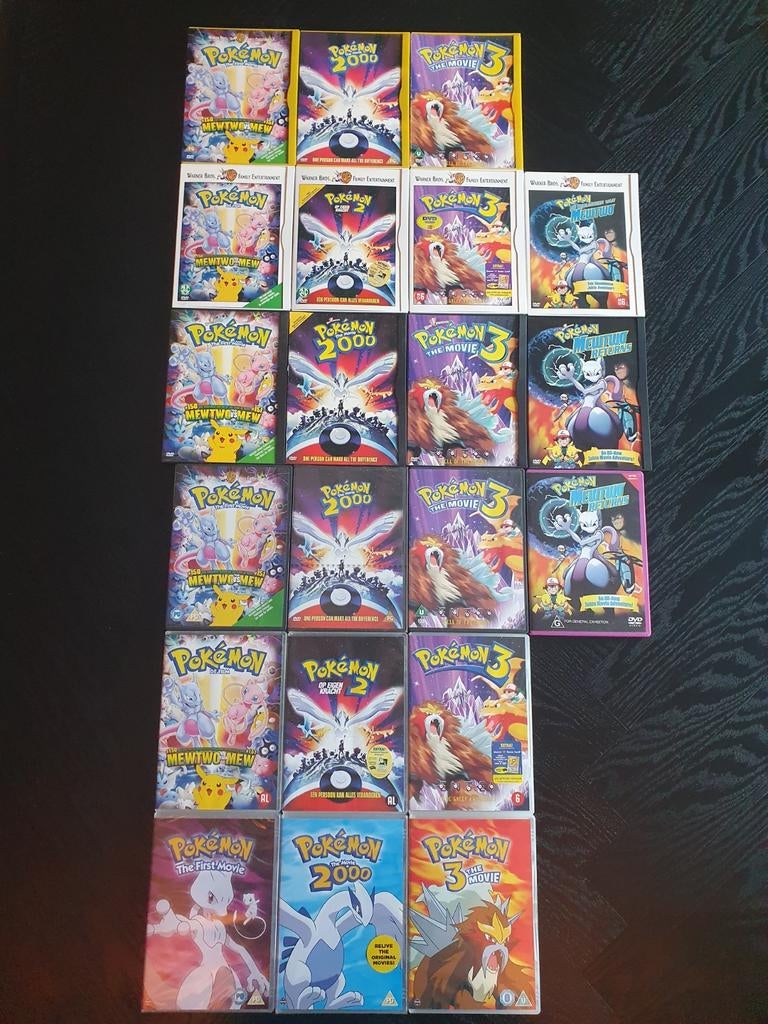 Pokemon dvd dvd's film films 1-3 Mewtwo Returns, Cd's en Dvd's, Tekenfilm, Anime (Japans), Ophalen of Verzenden, Zo goed als nieuw