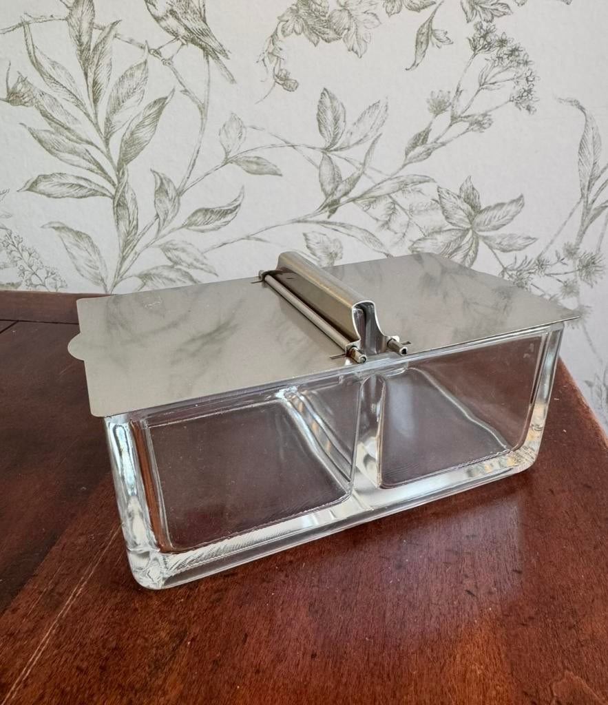 Wilhelm Wagenfeld WMF glazen jampot vintage, Ophalen of Verzenden, Huis en Inrichting