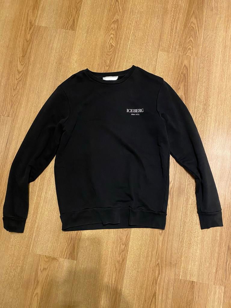 Iceberg Shirt Zwart Maat L, Ophalen of Verzenden, Maat 52/54 (L), Zwart