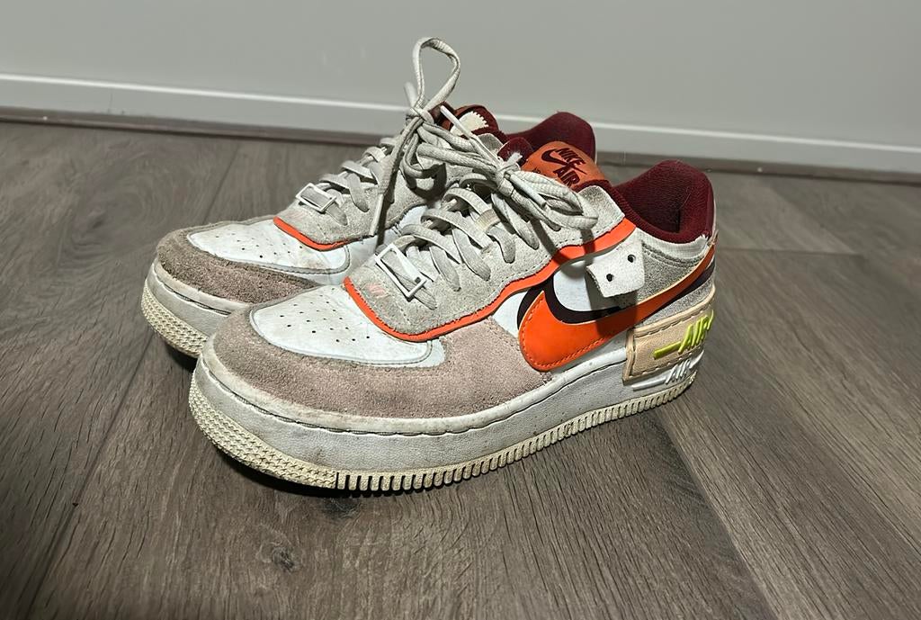 Nike Air Force 1 maat 36,5, Ophalen of Verzenden, Gedragen, Wit, Sneakers of Gympen