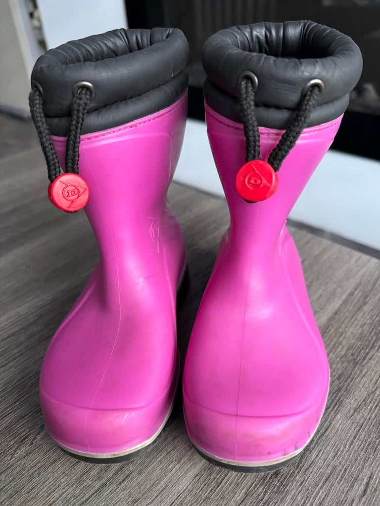 Laarzen waterdicht Roze merk Dunlop maat 28, Meisje, Ophalen of Verzenden, Laarzen, Zo goed als nieuw