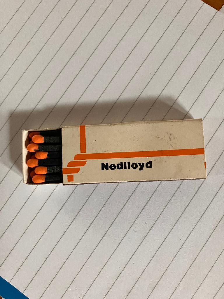 Luciferdoosje nedlloyd, Verzamelen, Ophalen of Verzenden, Zo goed als nieuw, Motorboot