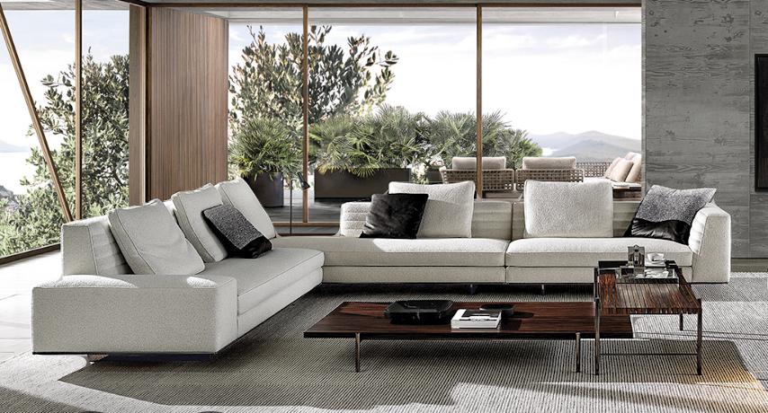 Foto 4 van Minotti Studio MK Superquadra 122x128 Sahara Noir Palisander