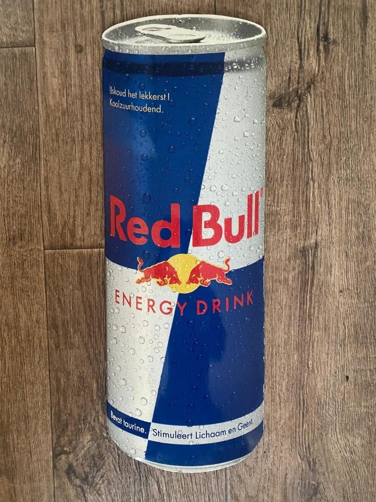 Mooi Red Bull metalen reclamebord, Ophalen of Verzenden, Zo goed als nieuw, Reclamebord