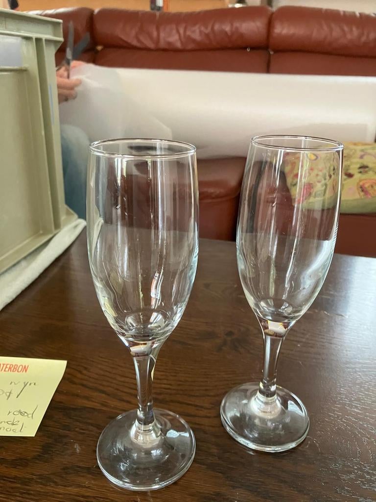 Kristallen Glazen van Albert Heijn, Glas of Glazen, Ophalen of Verzenden, Effen, Glas