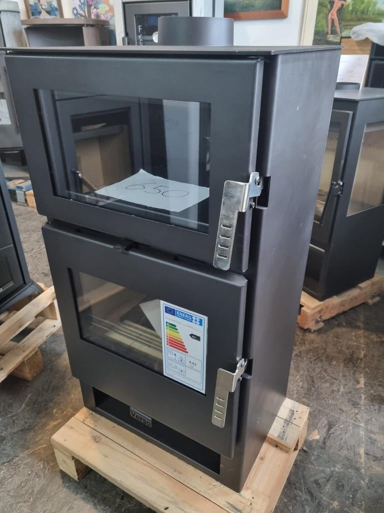 Nieuwe houtkachel met oven 9 kw, Huis en Inrichting, Kachels, Nieuw, Vrijstaand, Houtkachel, Hout, Ophalen of Verzenden