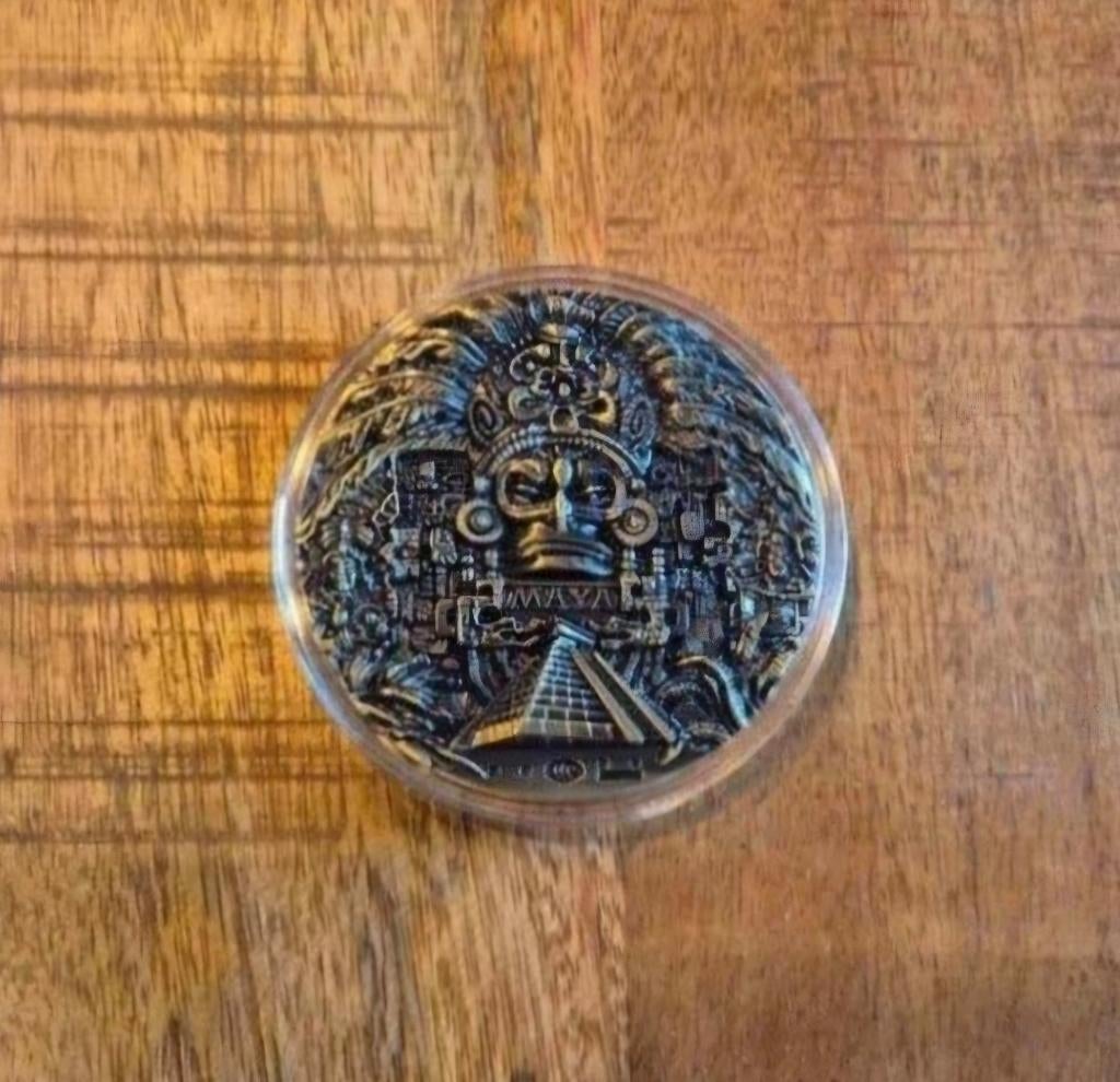 Maya souvenier munt / coin ( Grote munt)., Ophalen of Verzenden, Buitenland, Munten