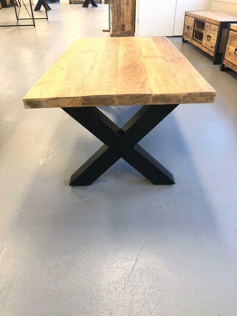 Eettafel mangohout diverse maten vanaf 349,-, Nieuw, 150 tot 200 cm, Overige materialen, Rechthoekig