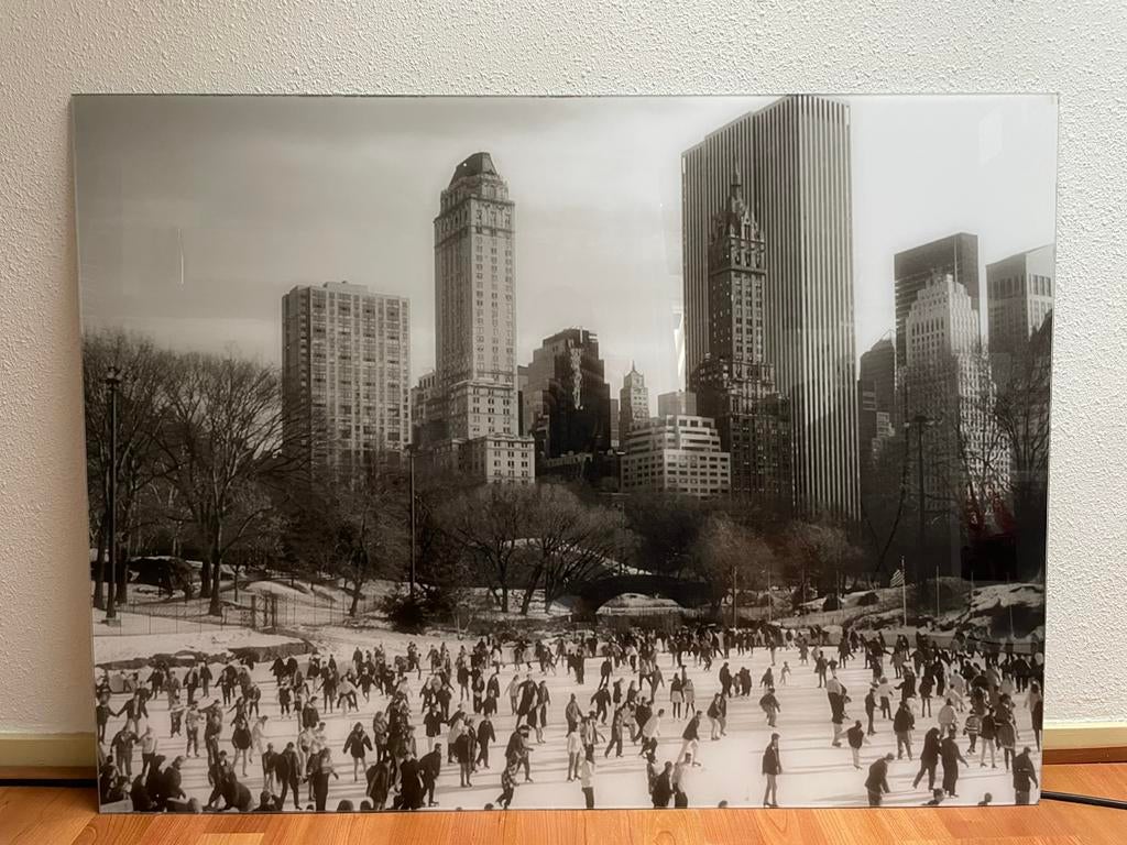Zwart/wit foto New York, Ophalen, 50 tot 75 cm, Zo goed als nieuw, 75 tot 100 cm