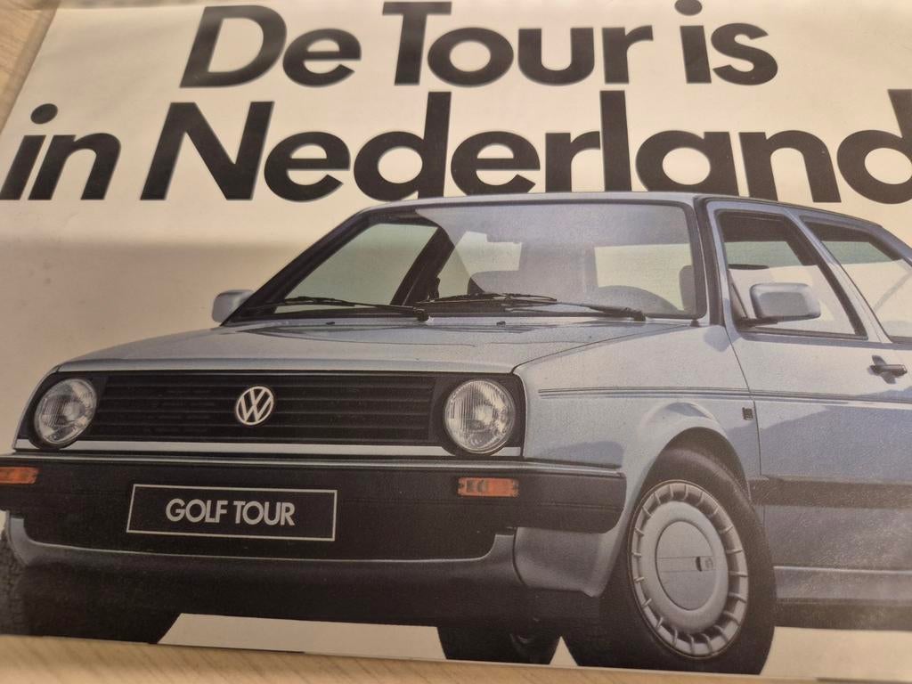 Jaren 80 Volkswagen Golf 2 Tour actiemodel Nederlands folder, Ophalen of Verzenden, Zo goed als nieuw, Volkswagen