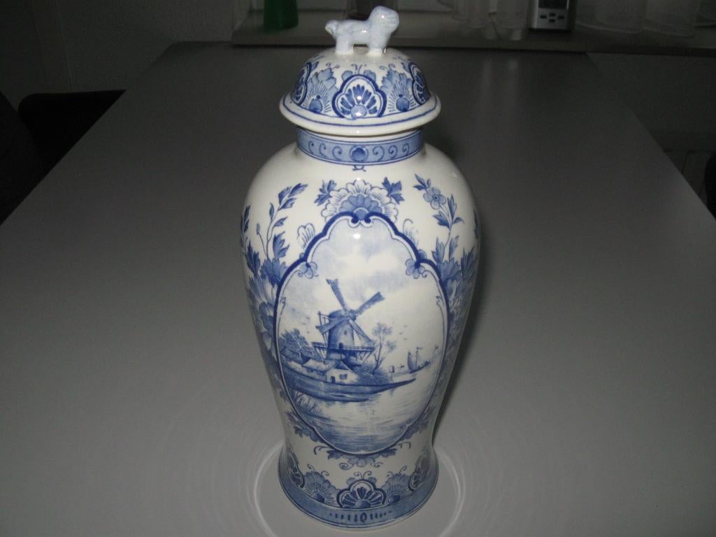 Delfts blauw vaas, Antiek en Kunst, Ophalen of Verzenden