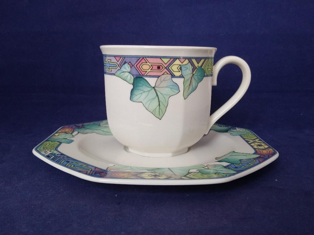 Villeroy & Boch Pasadena - koffiekopje met schotel, Huis en Inrichting, Keuken | Servies, Zo goed als nieuw, Kop(pen) en/of Schotel(s)