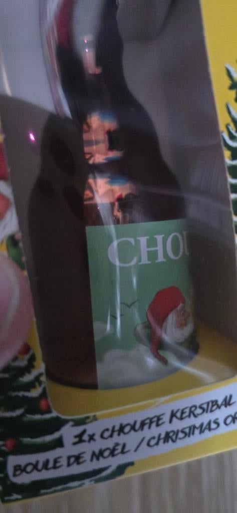 Chouffe kerstbal "chouffe lite flesje", Verzamelen, Biermerken, Ophalen of Verzenden, Nieuw, Overige typen, Overige merken