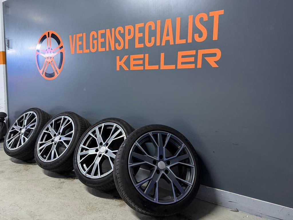 Audi A3 S line GMP Gunner 18 inch velgen 5x112 225/40/18, Ophalen of Verzenden, 18 inch, Zomerbanden, Banden en Velgen