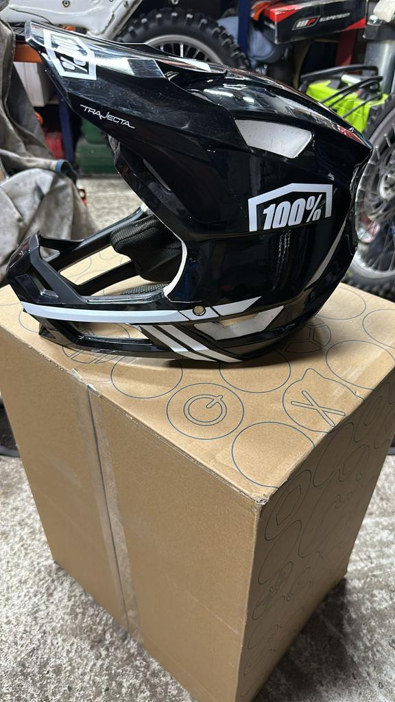100% Trajecta Full Face MTB Helm, Ophalen of Verzenden, Zo goed als nieuw, M, Heer of Dame